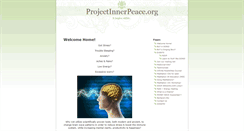 Desktop Screenshot of projectinnerpeace.org